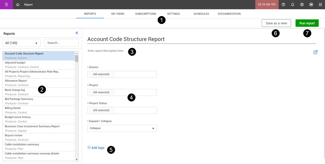 Report overview